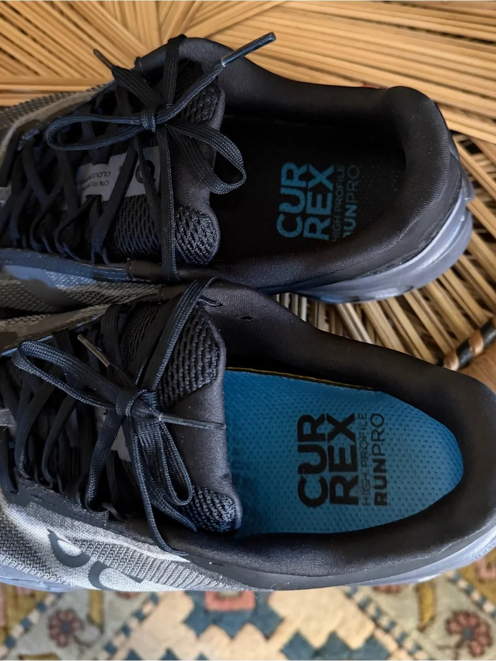 On Cloudsurfer Next Men's Running Shoes Size 10 Black Gray With Currex Insole